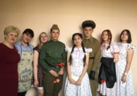 Театрализованное выступление "А зори здесь тихие" Театрализованное выступление "А зори здесь тихие"