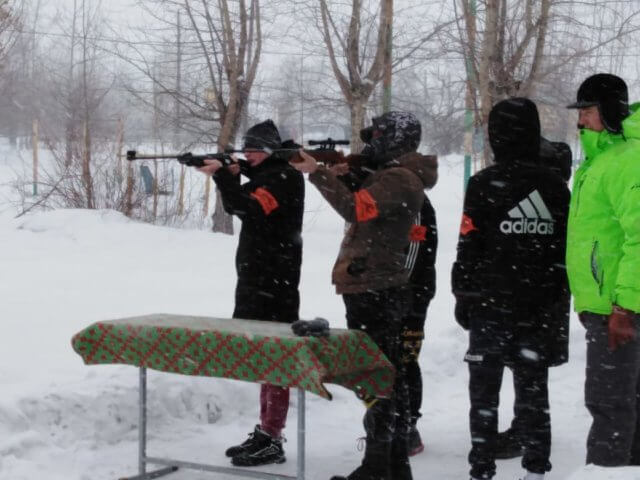 Военно-спортивные соревнования учебных групп в Замятино