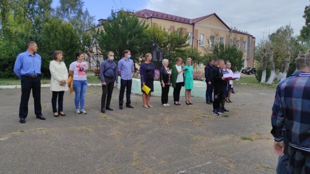 1 сентября в структурном подразделении Замятино Емельяновского дорожно-строительного техникума