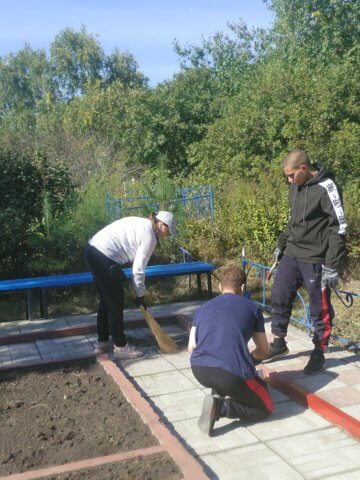 Субботник на мемориале Блокадников