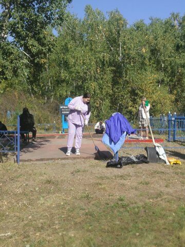 Субботник на мемориале Блокадников