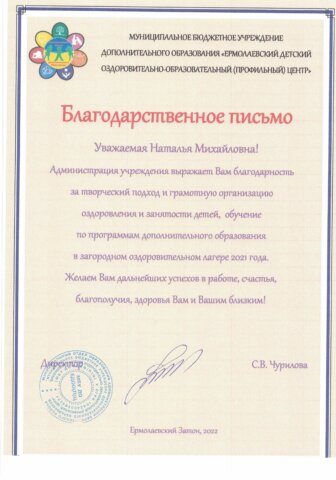 Соболевская Наталья Михайловна